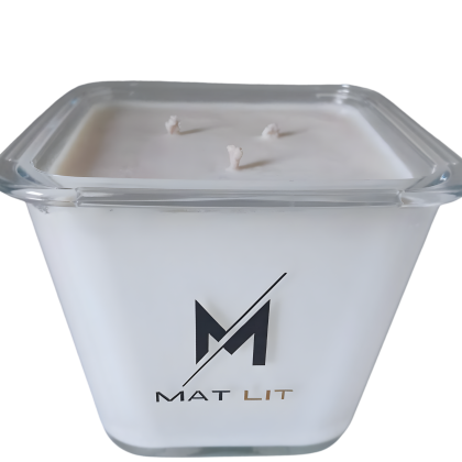 White Luxury Scented Candle 1kg